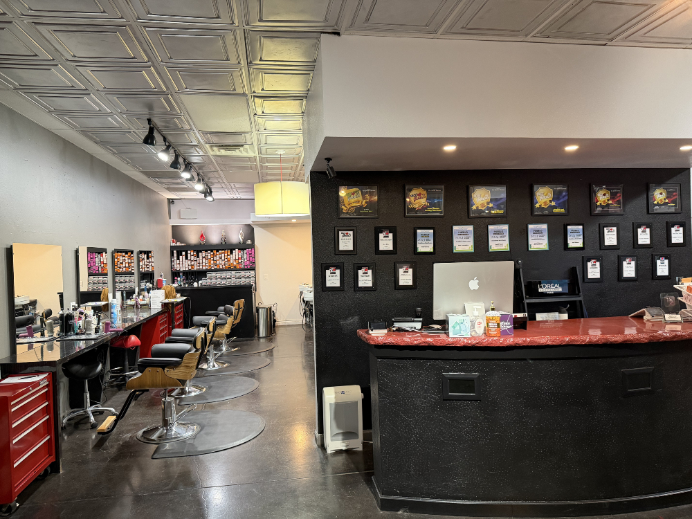 Interior of Headlines West Salon in Pueblo West, CO